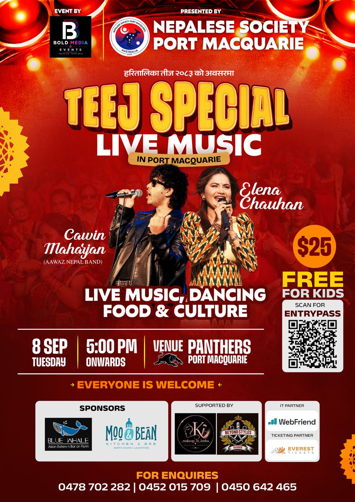Teej Special Live Music – Port Macquarie